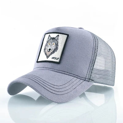 Wolf trucker mesh cap