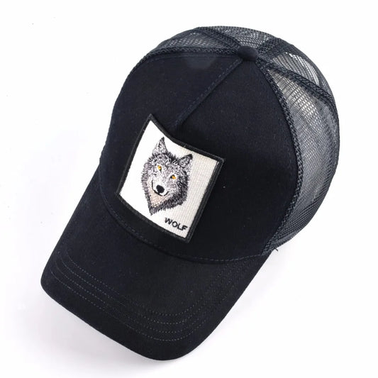 Wolf trucker mesh cap