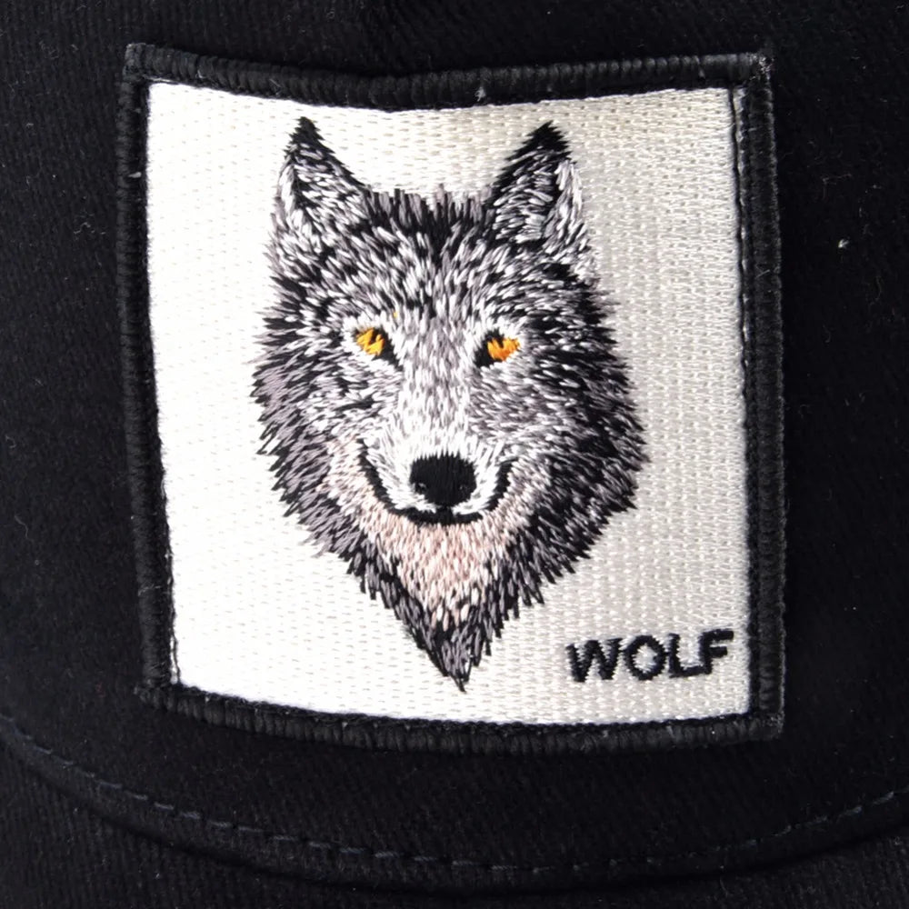 Wolf trucker mesh cap