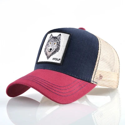 Wolf trucker mesh cap