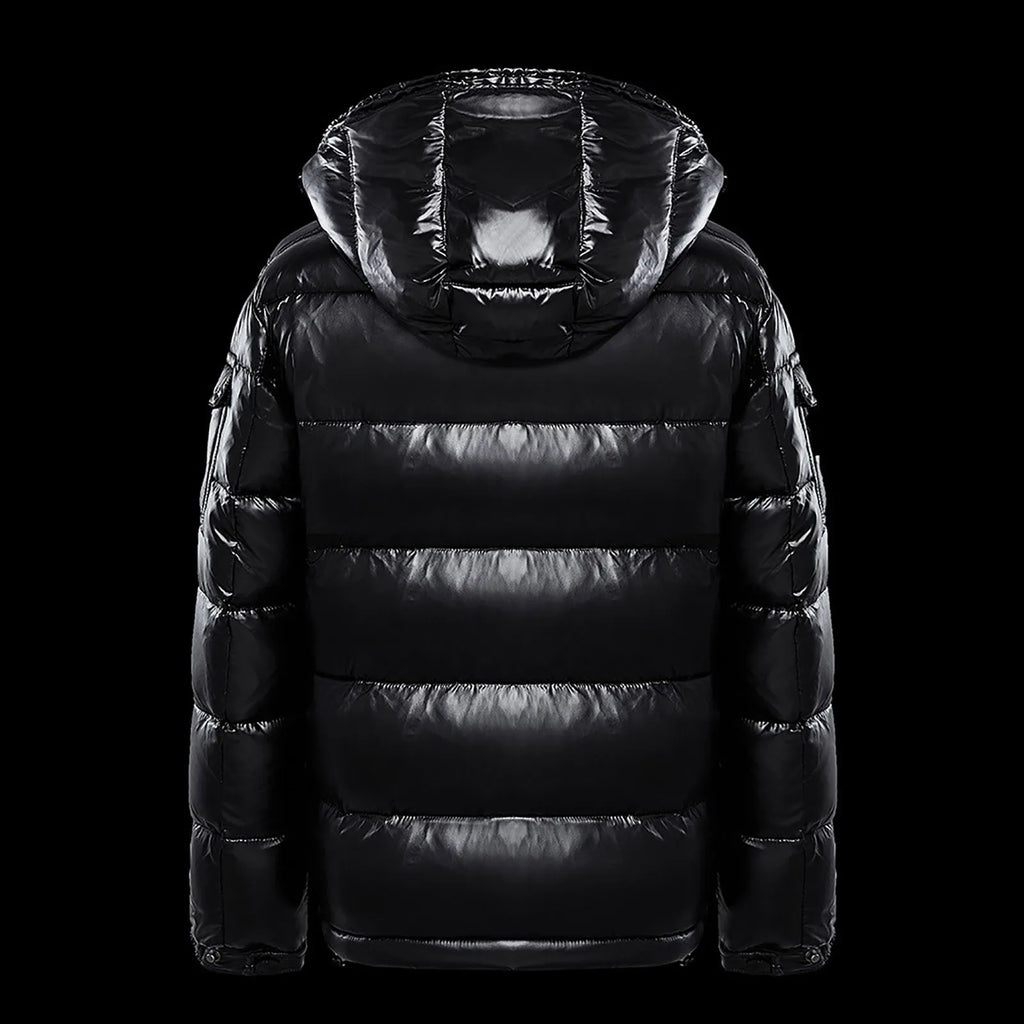 Black men's bubble puffer jacket