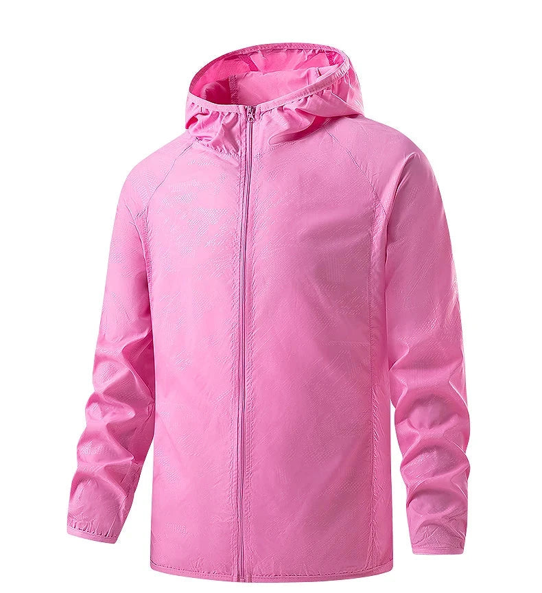 Waterproof anti sweat rain windbreaker jacket