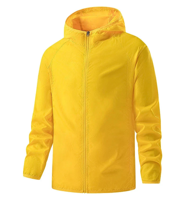 Waterproof anti sweat rain windbreaker jacket