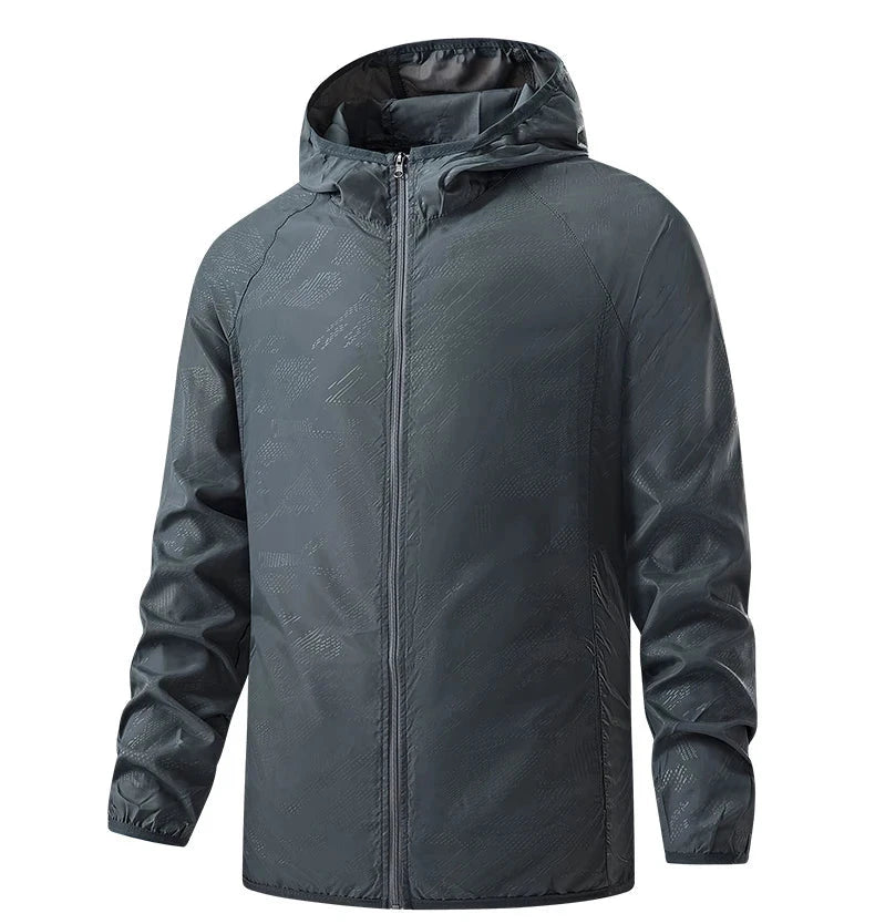 Waterproof anti sweat rain windbreaker jacket