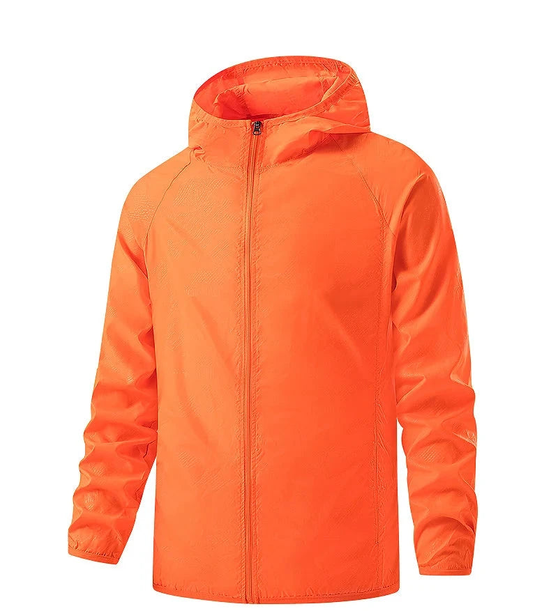 Waterproof anti sweat rain windbreaker jacket