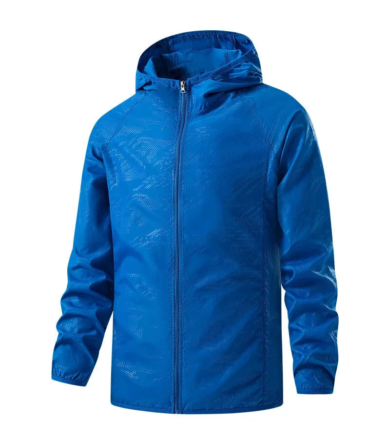 Waterproof anti sweat rain windbreaker jacket