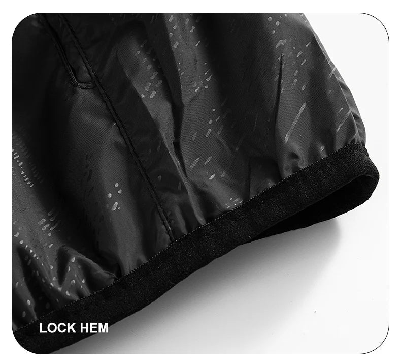 Black Waterproof anti sweat Windbreaker Jacket