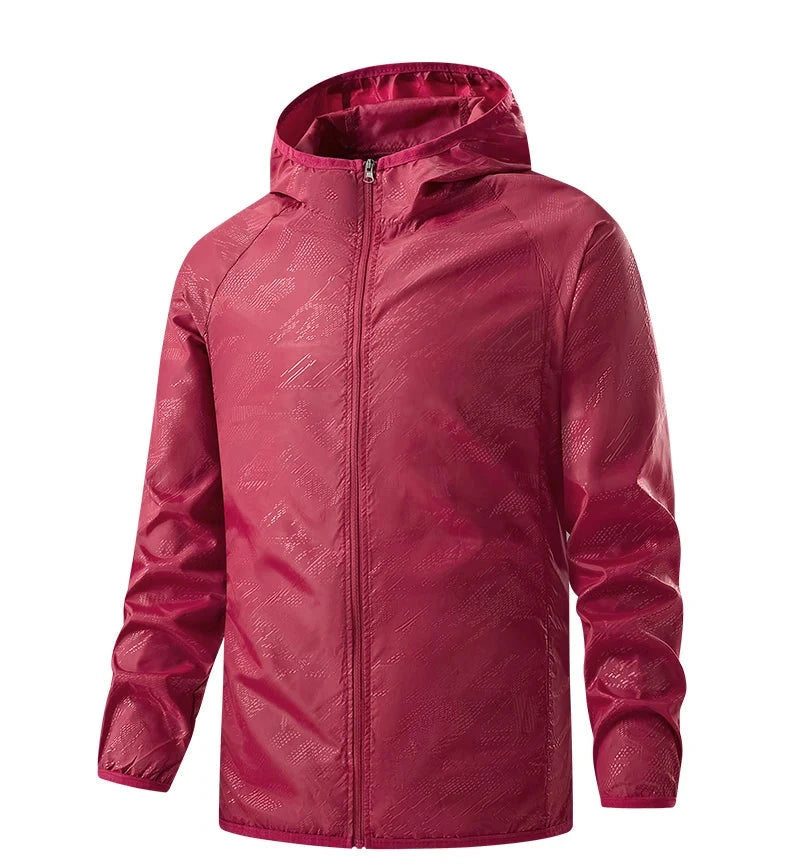 Waterproof anti sweat rain windbreaker jacket