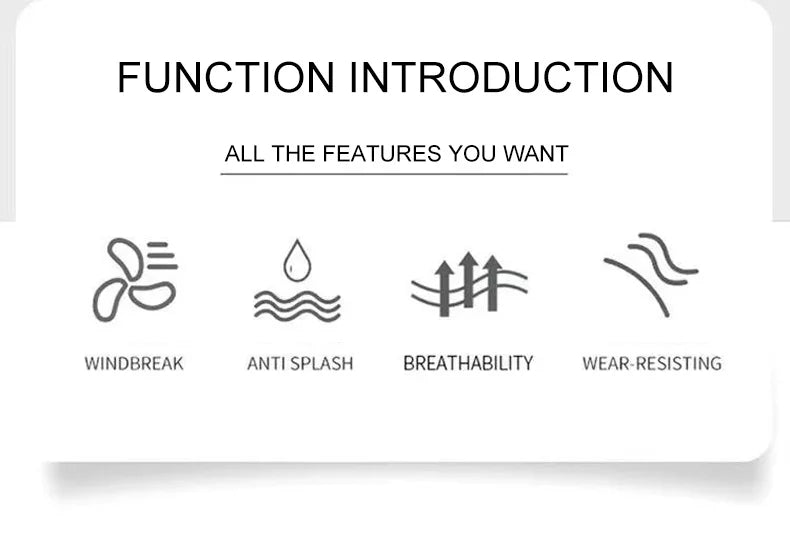 Orange Waterproof anti sweat Windbreaker Jacket