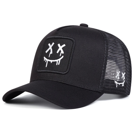 XX Smiling face trucker mesh cap