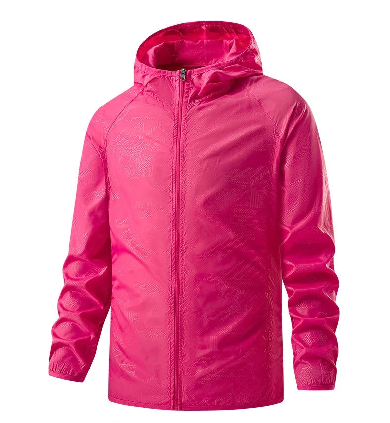 Waterproof anti sweat rain windbreaker jacket