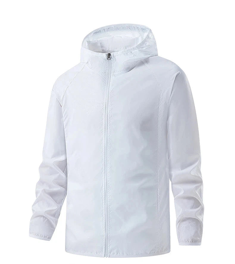 Waterproof anti sweat rain windbreaker jacket