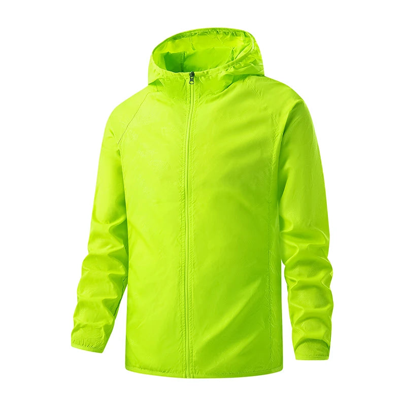 Light Green Waterproof anti sweat Windbreaker Jacket