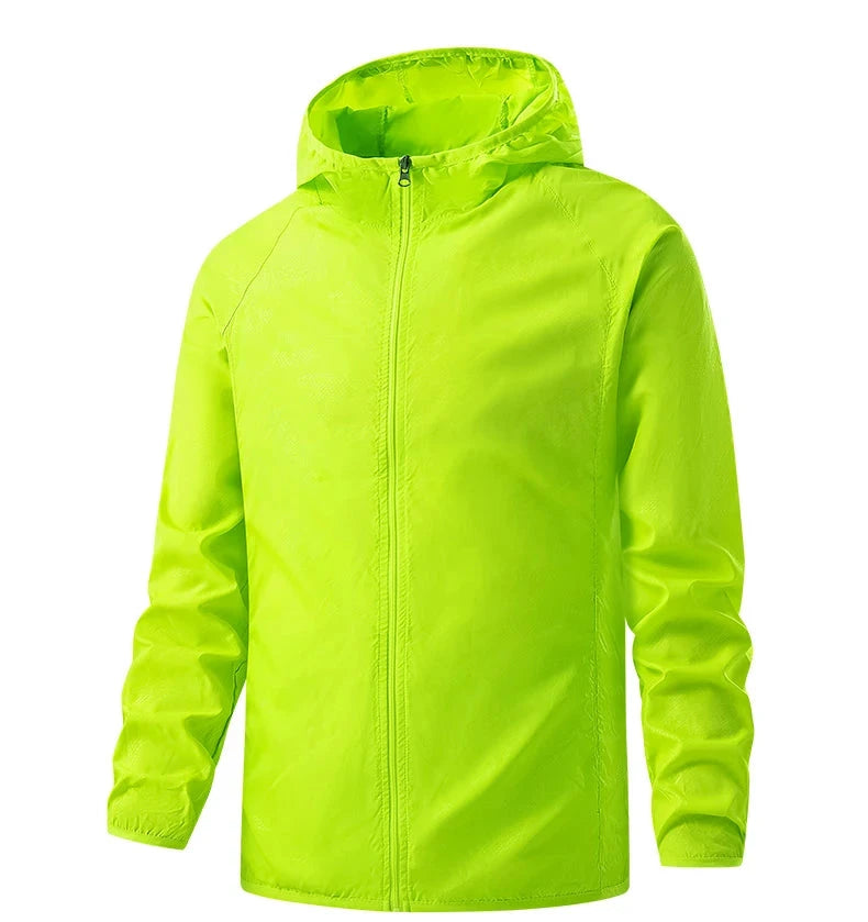Waterproof anti sweat rain windbreaker jacket